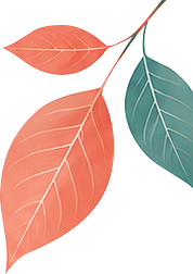Decorative explore left leaf branch