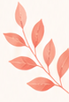 Decorative botanical leaf